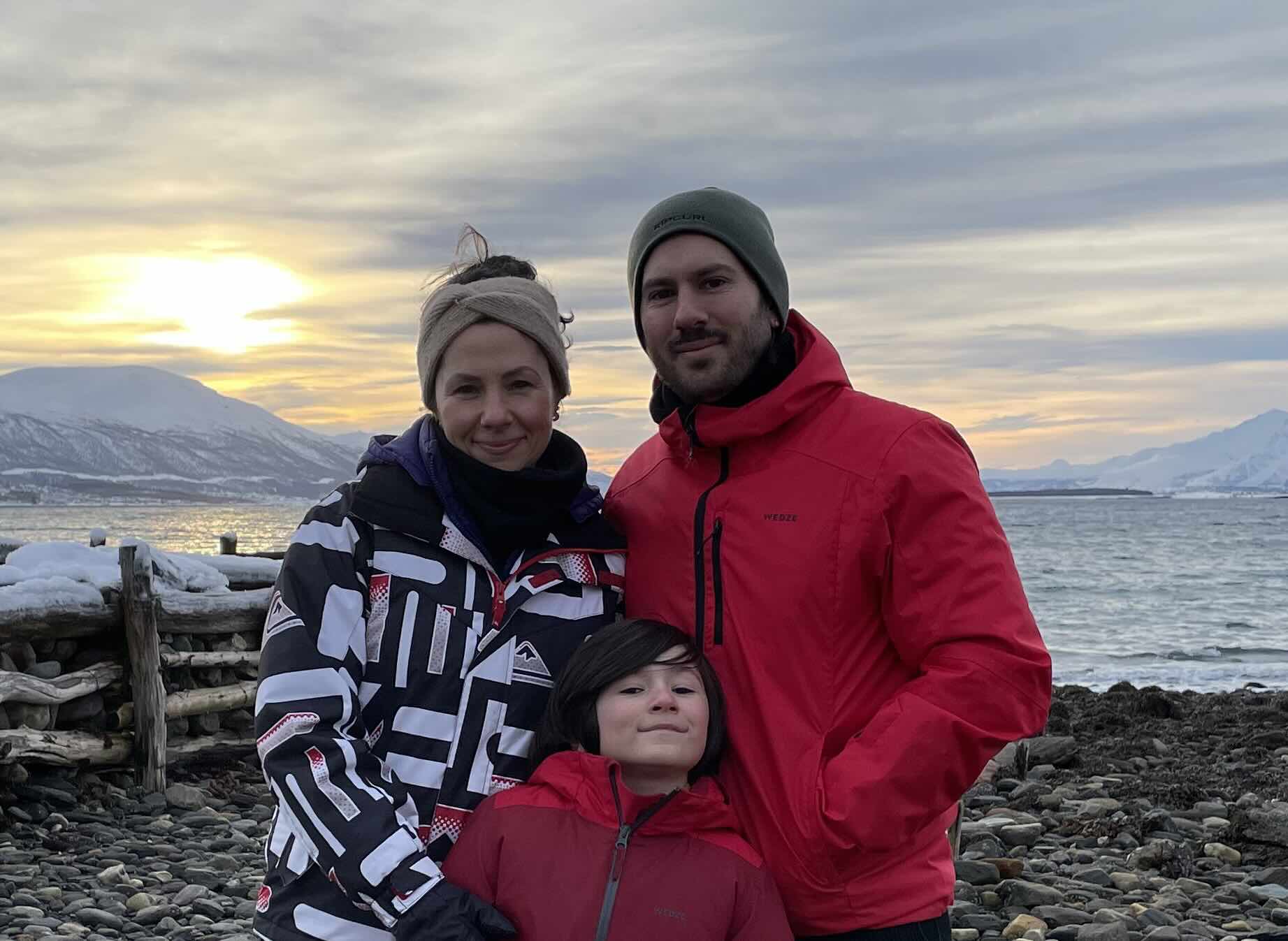 My family: Me, Luísa and Dante
